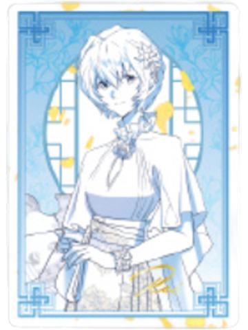 绫波丽1收藏卡-落花盈裳新中式主题快闪线稿系列