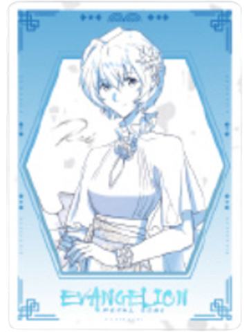 绫波丽2收藏卡-落花盈裳新中式主题快闪线稿系列