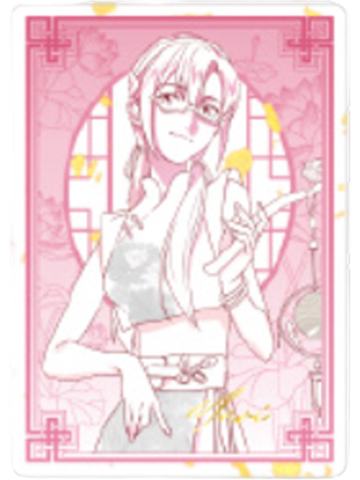 真希波1收藏卡-落花盈裳新中式主题快闪线稿系列