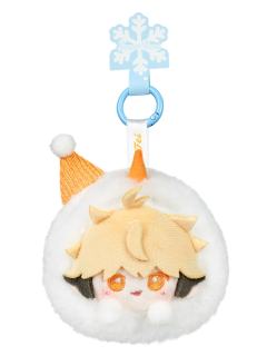 夏斐雪球手机毛绒挂件-绒绒冬日系列