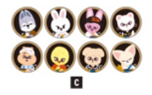 日本展会skzoo吧唧set团 ver.C