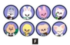 日本展会skzoo吧唧set团 ver.F