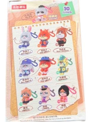 抱膝心事簿系列搪胶毛绒挂件