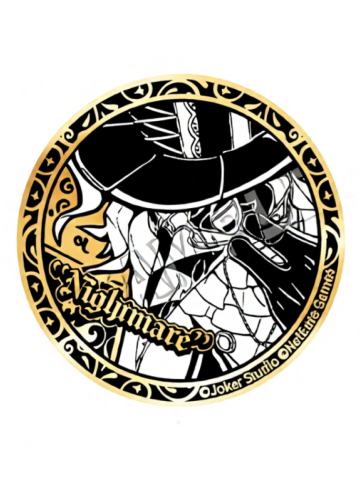 噩梦浮雕雕金徽章-千年书旅系列