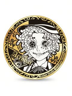 杂技演员浮雕雕金徽章-千年书旅系列