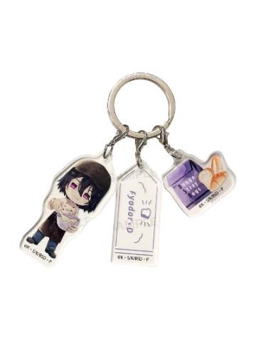 费奥多尔·陀思妥耶夫斯基挂件-绘本风面包店Q版系列