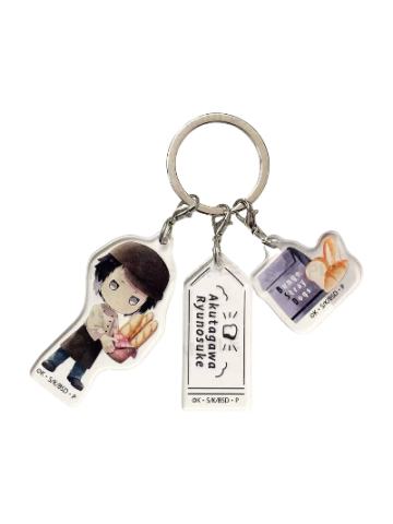 芥川龙之介挂件-绘本风面包店Q版系列