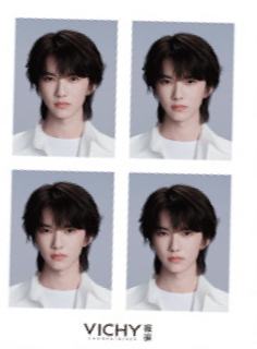 薇姿代言证件照