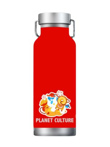 马上有钱行星文化保温杯（红色）