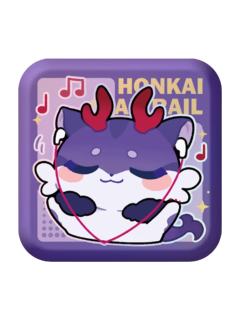 咕噜鱼儿方形徽章-帕姆展览馆系列