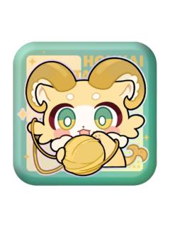 燕麦粥方形徽章-帕姆展览馆系列