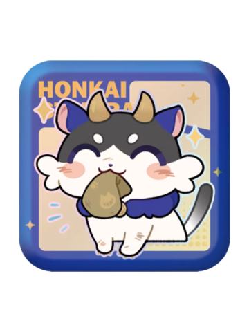 猫咪神偷方形徽章-帕姆展览馆系列