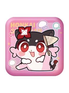 胶糖卷方形徽章-帕姆展览馆系列