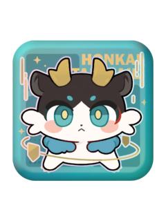 暖龙龙方形徽章-帕姆展览馆系列