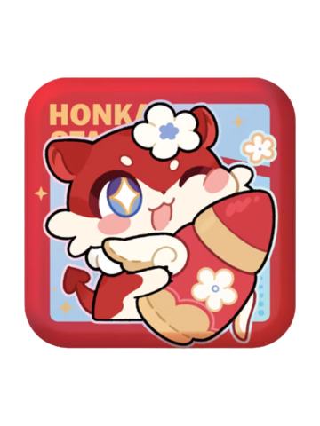 苹果糖方形徽章-帕姆展览馆系列