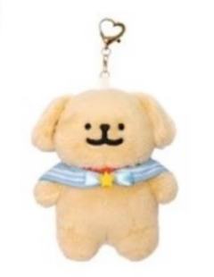 学生服小金毛-日本快闪13cm挂件