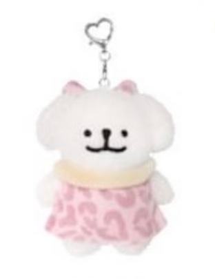 豹纹小白-日本快闪13cm挂件