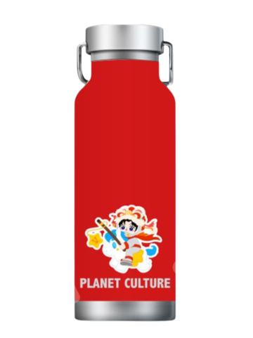 马上有喜行星文化保温杯（红色）