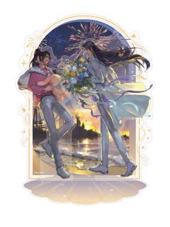 魏无羡&蓝忘机立牌-晚风花叙系列