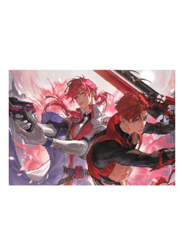 孙哲平&张佳乐满赠明信片-繁花血景系列