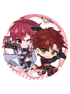 孙哲平&张佳乐q版徽章-繁花血景系列