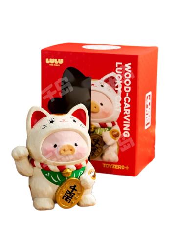 18cm仿木雕招财Lu（白色）