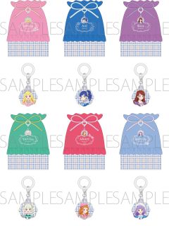 英伦格纹裙风系列挂件束口袋