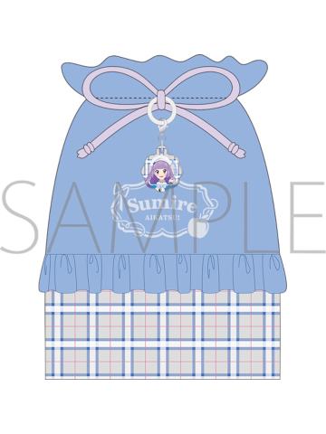 冰上堇（束口袋）-英伦格纹裙风系列