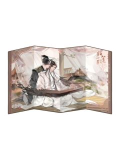 墨燃&楚晚宁四折屏风色纸-萌果酱谷子咖啡联动主题Cafe红莲卧香系列