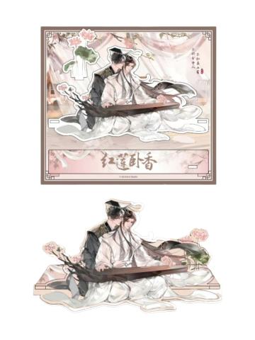 亚克力桌边立牌-萌果酱谷子咖啡联动主题Cafe红莲卧香系列