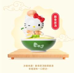 三丽鸥hello Kitty 拉面堂系列啵啵萌趣豆-资料图