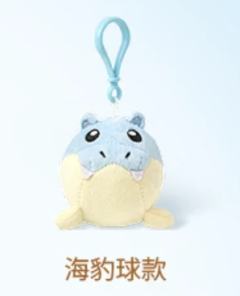 海豹球毛绒挂件