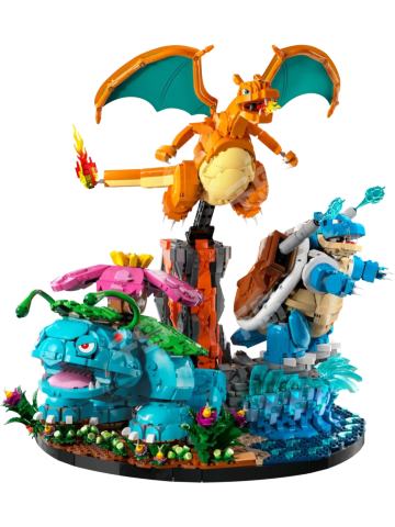 乐高 72153 妙蛙花、喷火龙、水箭龟积木