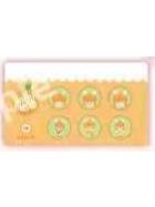 公孙离草莓礼mini马口铁徽章套组-星空之鲤水果派对系列