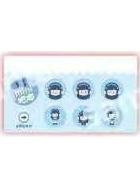 西施草莓礼mini马口铁徽章套组-星空之鲤水果派对系列