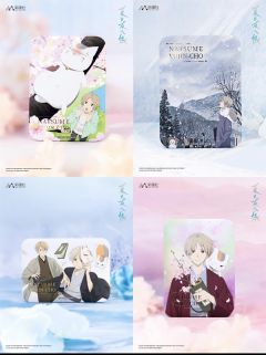 夏目贵志&猫咪老师A款烫金方徽章-日常系列第一弹-资料图