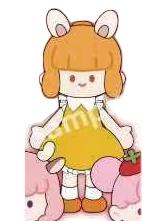 公孙离椰子礼迷你玩偶-星空之鲤水果派对系列