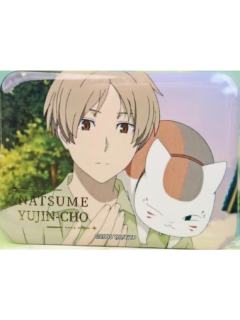 夏目贵志&猫咪老师D款烫金方徽章-日常系列第二弹