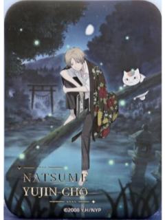 夏目贵志&猫咪老师C款烫金方徽章-日常系列第一弹