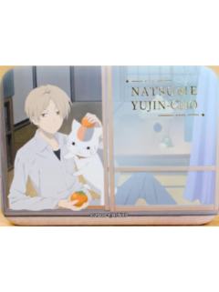 夏目贵志&猫咪老师H款烫金方徽章-日常系列第一弹