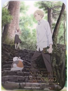 夏目贵志&猫咪老师G款烫金方徽章-日常系列第一弹