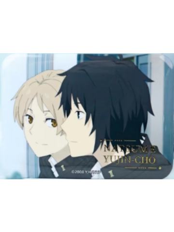 夏目贵志&田沼要B款烫金方徽章-日常系列第二弹