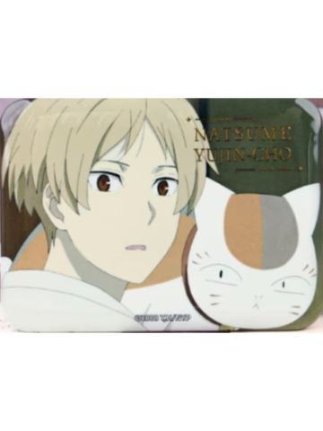 夏目贵志&猫咪老师H款烫金方徽章-日常系列第二弹