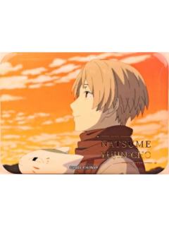 夏目贵志&猫咪老师C款烫金方徽章-日常系列第二弹