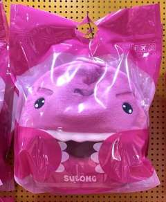 素龙旅行带帽毛绒颈枕