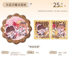 瑠&理有<糖果陷阱>木质浮雕冰箱贴-主题餐厅系列