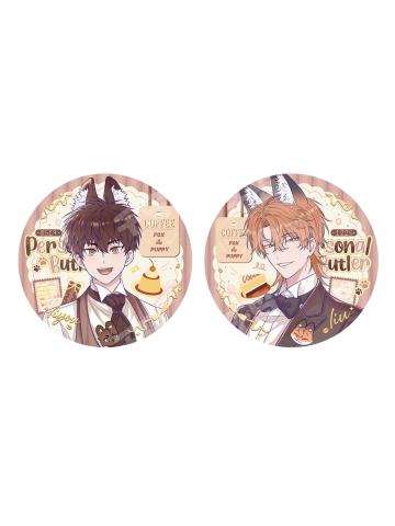 瑠&理有<专属执事>浮雕徽章套组-主题餐厅系列