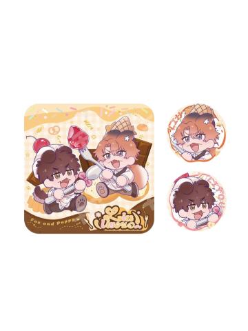 瑠&理有<糖果陷阱>仿烤箱徽章套组-主题餐厅系列