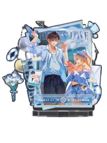 段嘉许&桑稚手账立牌A赏-旅行手账系列恋爱篇