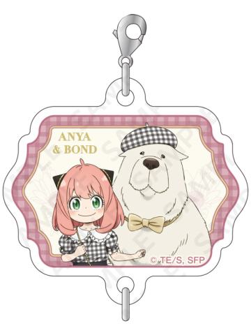 阿尼亚·福杰&邦德·福杰挂件-黑白格子系列